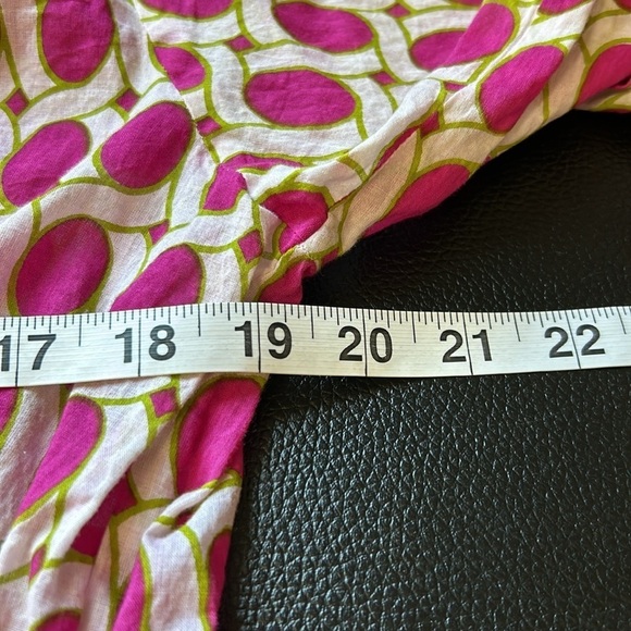 Gretchen Scott Designs Tunic Swim Coverup Dress Pink White Green Sz M - Picture 10 of 12